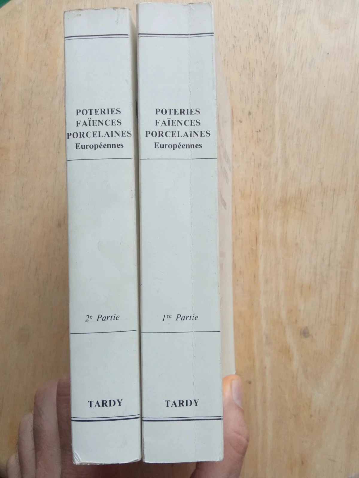 Poteries faïences porcelaines européennes, vol 1+2, par Tardy